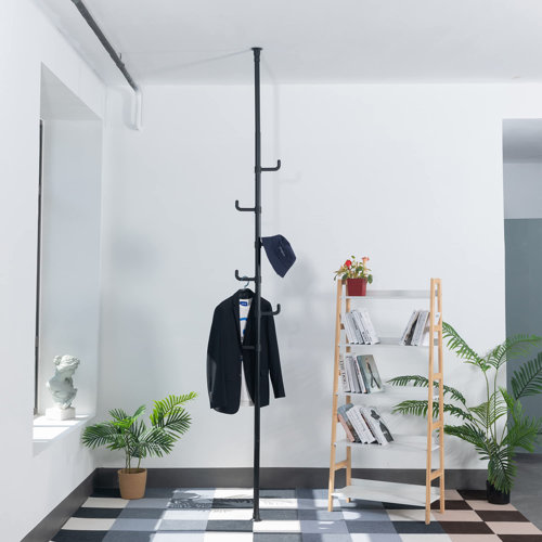Rebrilliant Adjustable Laundry Pole Clothes Drying Rack Coat Hanger DIY